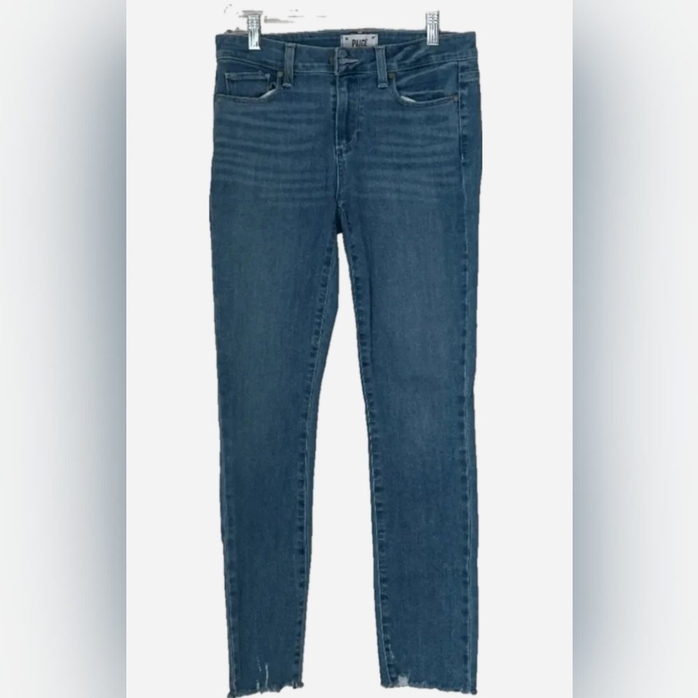 PAIGE Skyline Ankle Peg Raw Hem, Size 28